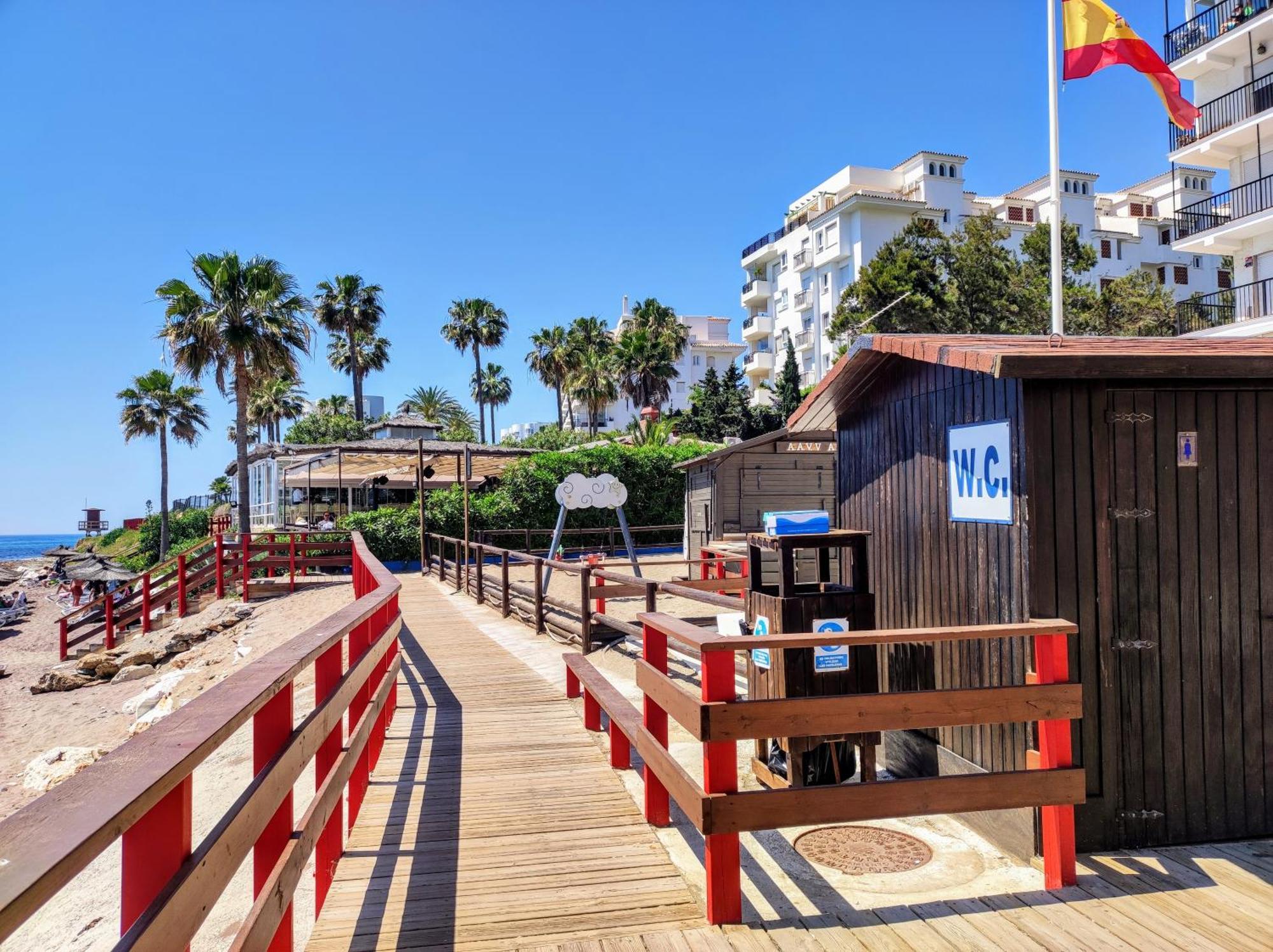 Apartamento Mar Azul, Primera Linea De Playa Sitio de Calahonda 外观 照片
